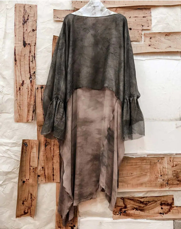 MUTEDANCE (Flower dyed dead wood rose dress) MD19SS02